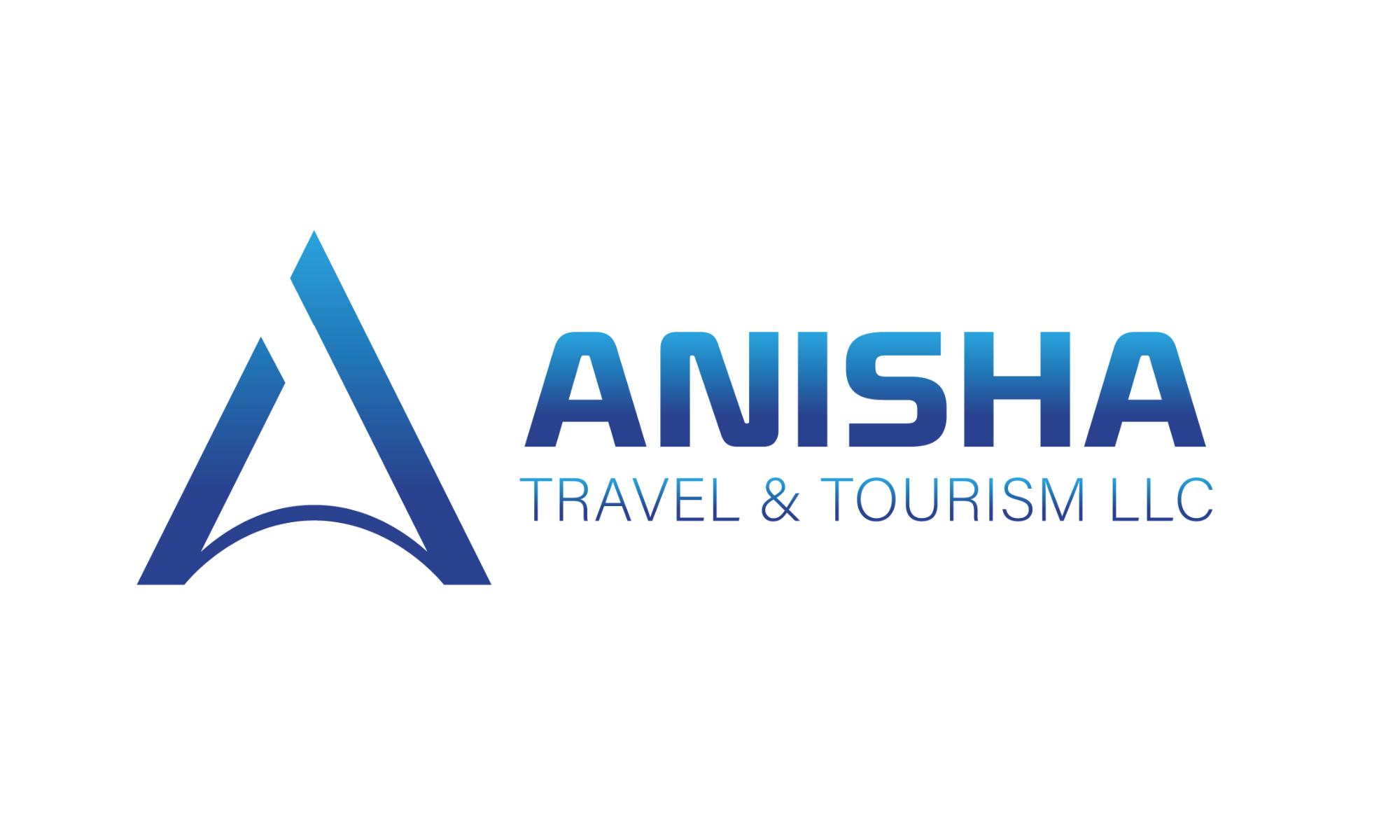 Anisha Travel white logo